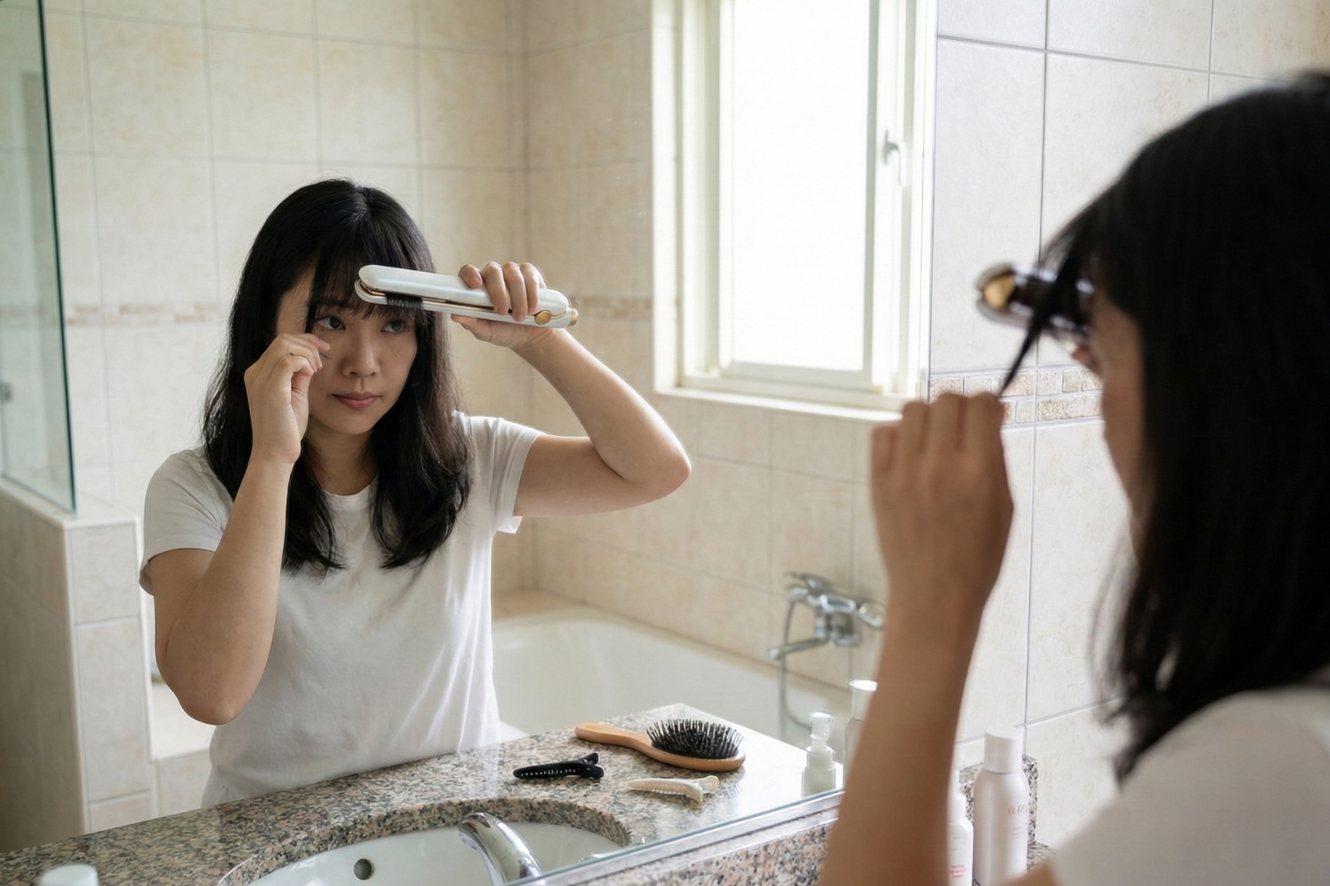 USB充電式迷你離子夾好用嗎-瀏海怎麼整理